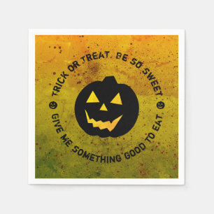 Serviettes Jetables Napkins Citrouille de l'Halloween