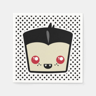 Serviettes Jetables Napkins Kawaii Dracula