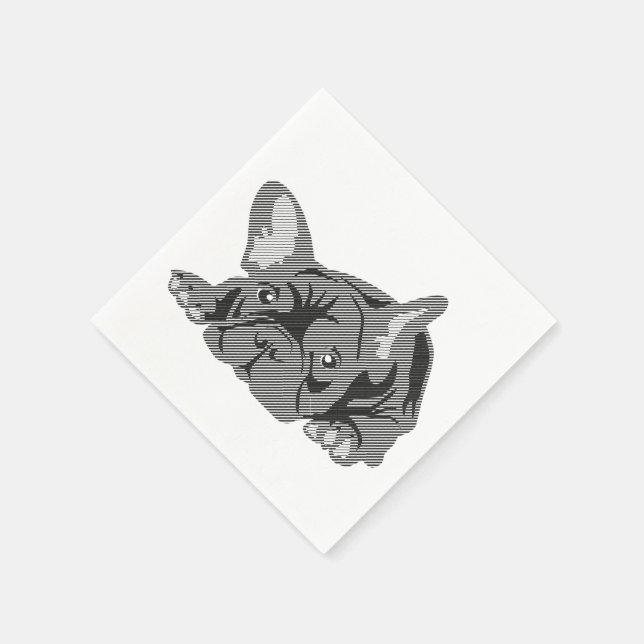Serviettes Jetables Naples Bulldog (Coin)