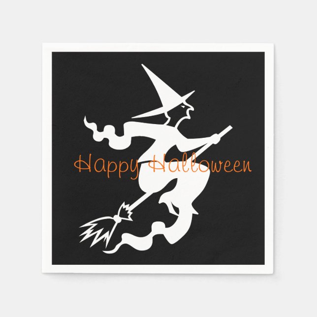 Serviettes Jetables Naples en papier d'Halloween (Devant)