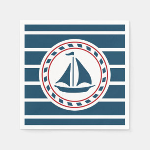 Serviettes Jetables Nautical design