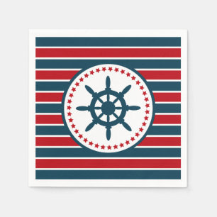 Serviettes Jetables Nautical design