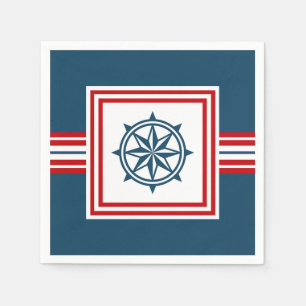 Serviettes Jetables Nautical themed design