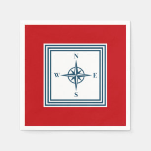 Serviettes Jetables Nautical themed design