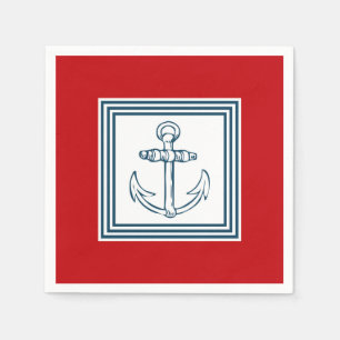Serviettes Jetables Nautical themed design