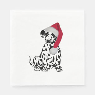 Serviettes Jetables Noël de chien dalmate