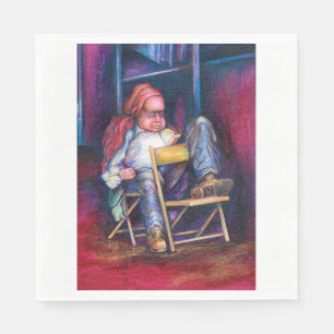 Serviettes Jetables Norman préfère dessiner dans son sommeil