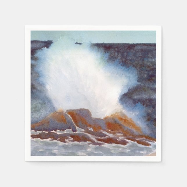 Serviettes Jetables Ocean Wave Napkin (Devant)