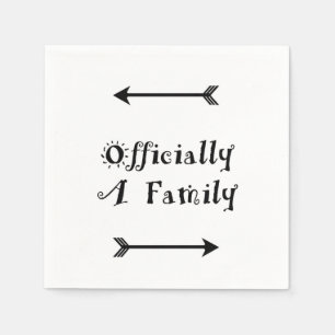 Serviettes Jetables Officiellement une famille - Jour de l'adoption