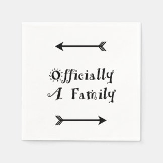 Serviettes Jetables Officiellement une famille - Jour de l'adoption