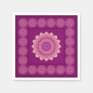 Serviettes Jetables Ornement indien