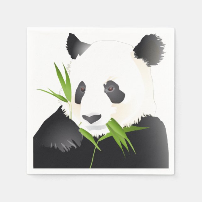 Serviettes Jetables Panda Bears (Devant)