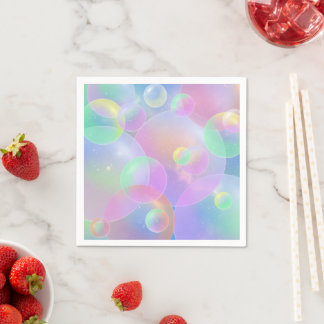 Serviettes Jetables Paper napkins bubble design
