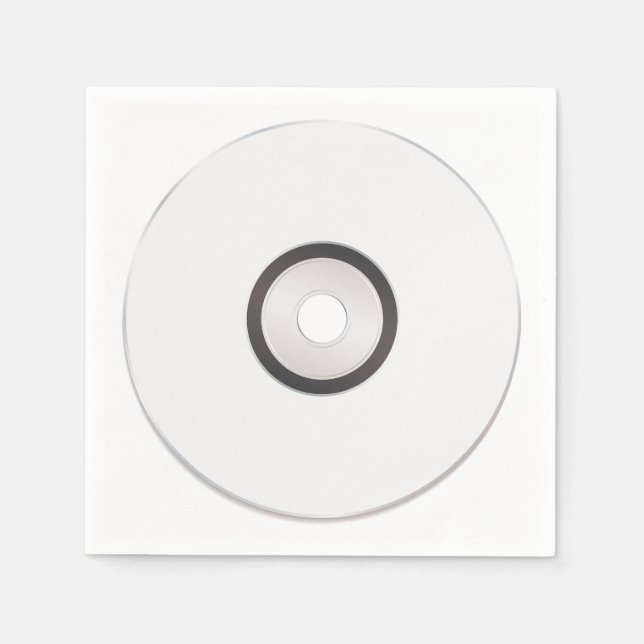 Serviettes Jetables Papier CD vierge (Devant)