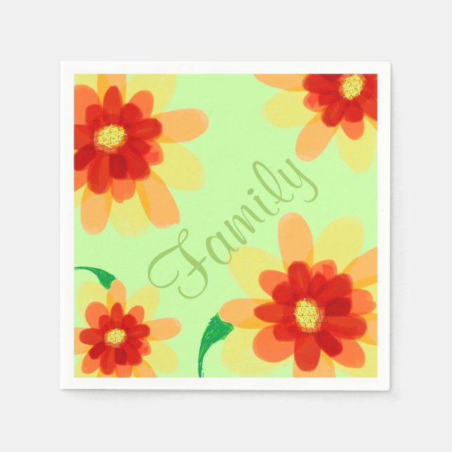 Serviettes Jetables Papier de famille (Devant)