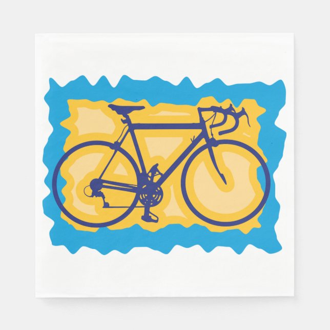 Serviettes Jetables Papier de poche à vélo (Devant)