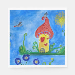 Serviettes Jetables Papier d'illustration Whimsical pour enfant servie