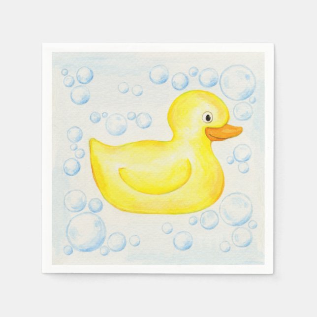 Serviettes Jetables Papier en caoutchouc Ducky (Devant)