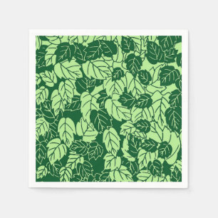 Serviettes Jetables Papier japonais, émeraude et vert citron