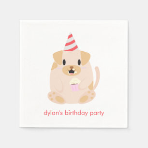 Serviettes Jetables Parti Anniversaire de enfant de Chien Chien Chien 