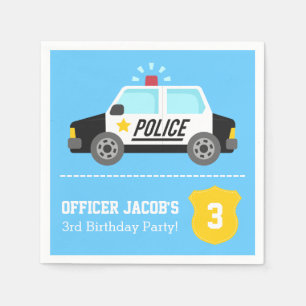 Serviettes Jetables Partie d'anniversaire de enfant de voiture de