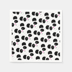 Serviettes Jetables Partie de panda