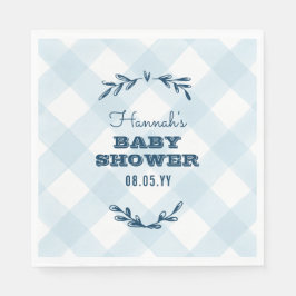Serviettes Jetables Pays En vichy Baby shower