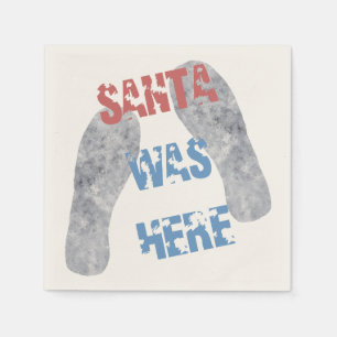 Serviettes Jetables Père Noël était là