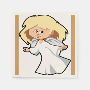 SERVIETTES JETABLES PETITE FILLE ANGEL
