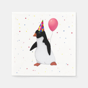 Serviettes Jetables Pingouin avec la serviette de papier de ballon
