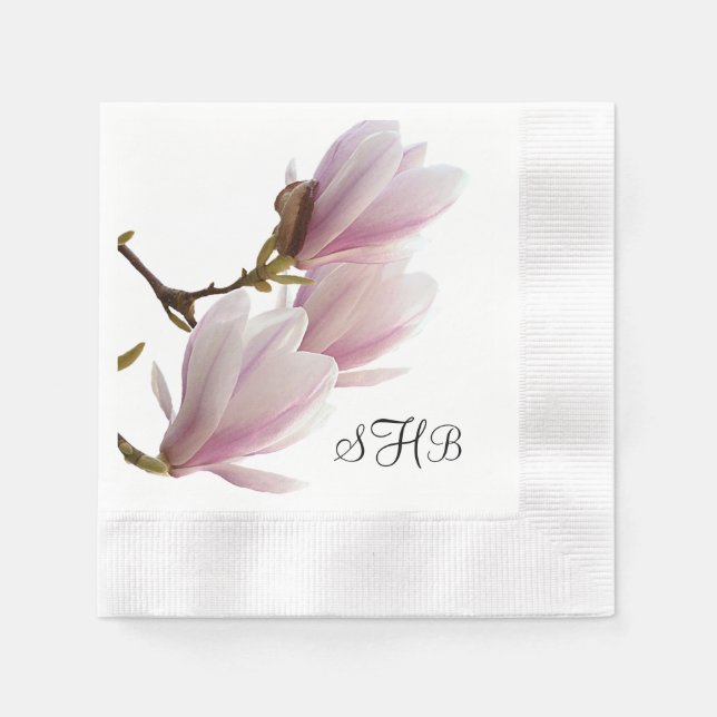 Serviettes Jetables Pink Magnolia, Événement (Devant)