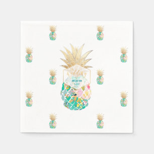 Serviettes Jetables PixDezines Aloha Ananas/do-it-yourself arrière - p