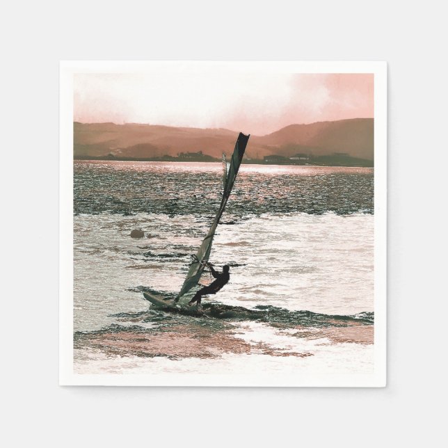 SERVIETTES JETABLES PLANCHE À VOILE (Devant)