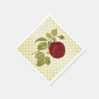 Pois de parchemin de rose rouge antique