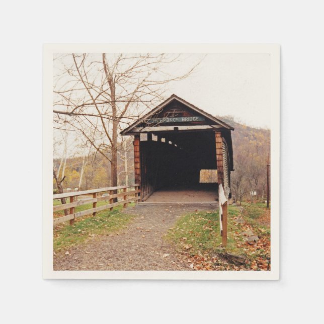 Serviettes Jetables Pont couvert (Devant)