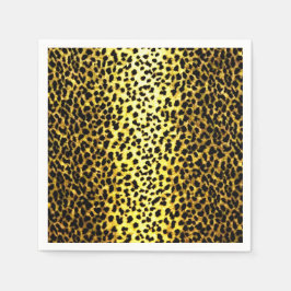 Serviettes Jetables Poster de animal de papier peint Leopard
