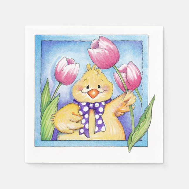 Serviettes Jetables Poussette - Papier (Devant)