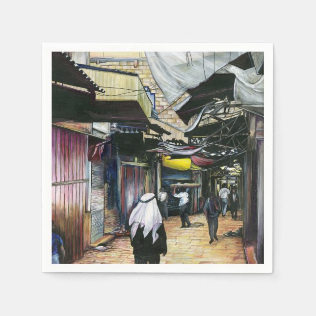 Serviettes Jetables Promenez-vous à travers l'Antiquité, Vieux Jérusal (Devant)