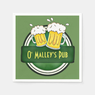 Serviettes Jetables Pub irlandais personnalisé
