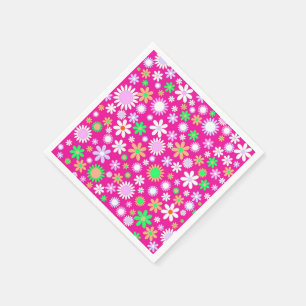 Serviettes Jetables Puissance rose