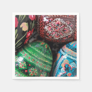 Serviettes Jetables Pysanky ukrainien