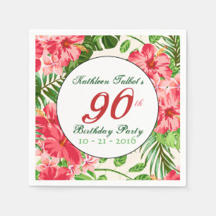 Serviettes Jetables Quatre-vingt-dixième serviette de papier de fête