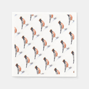Serviettes Jetables Robin Bird en Casquette