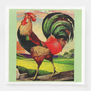 Serviettes Jetables Rocky the Handsome Rooster