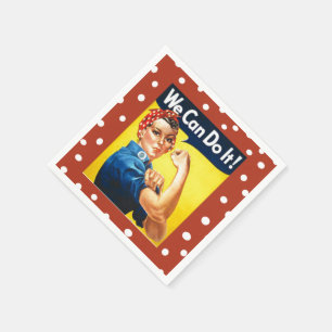 Serviettes Jetables Rosie la riveteuse