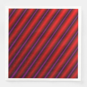 Serviettes Jetables Rouge, pourpre et noir Laser-Comme la ligne motif