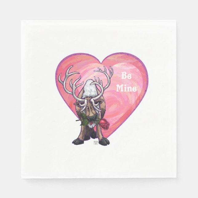 Serviettes Jetables Saint Valentin (Devant)