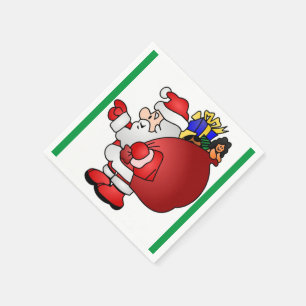 SERVIETTES JETABLES SANTA CLAUS