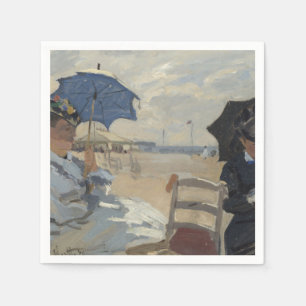 Serviettes Jetables Scène de plage de Claude Monet