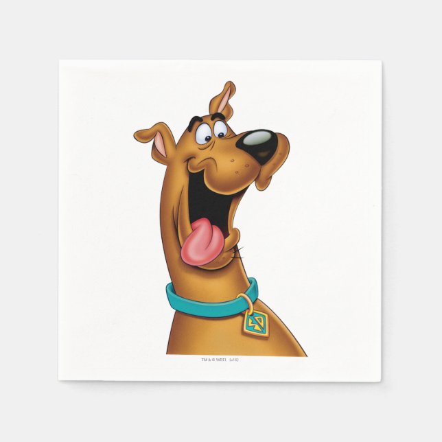 Serviettes Jetables Scooby-Doo a excité le visage (Devant)